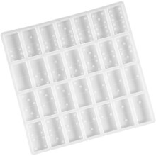 Silikonová forma na domino a odlévací forma na přívěsky pro kutily z epoxidové pryskyřice