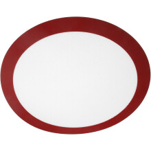 Tapis de cuisson rond en silicone de 30 cm (12 pouces) avec surface antiadhésive, réutilisable, pour friteuse à air et four.