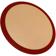 Tapis de cuisson en silicone antiadhésif, résistant à la chaleur, gain de place, kaki, en fibre de verre.