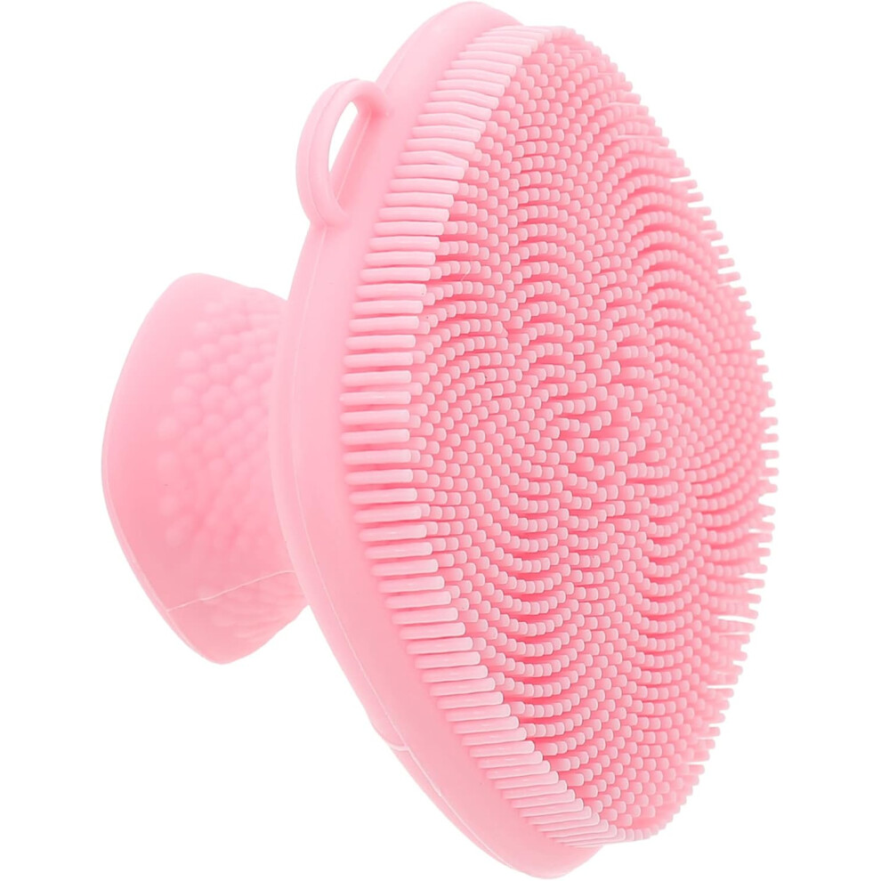 Hkhbjs Silicone Facial Cleansing Brush Soft Small Face Scrubber Deep Cleaning Face Massage Brush For Home Skin Care Pink