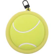 Porte-monnaie en silicone style tennis, pochette zippée pour écouteurs, étui de protection, petit mini portefeuille