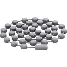Topfuntersetzer aus Silikon im Kettenstil, ideal zum Backen und Kochen, vielseitig einsetzbar, leicht zu reinigen, aus Silikon.