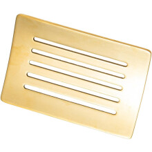 Seifenschale aus Edelstahl mit Abtropffläche, stilvolles Hohlprofil, robustes Metall