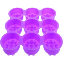 Stampo ovale in silicone a 9 fori per sapone da massaggio fai da te, antiaderente.