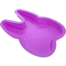 Moule à gâteau en silicone pour dents, résistant au froid et à la chaleur, violet (couleur aléatoire).