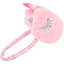 Masque de sommeil licorne en peluche, bandeau de nuit doux pour dormir, voyager, travailler et faire la sieste