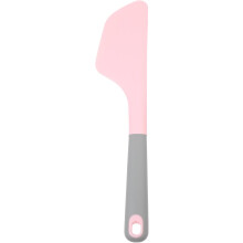 Silikon-Backspatel/Butterstreicher mit ergonomischem Griff, runder Form, rosa Farbe