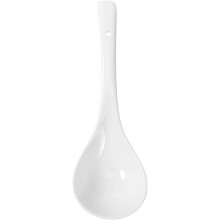 1 Stück Keramik-Suppenlöffel, großer Suppenlöffel mit ergonomischem Design und dickem, langem Griff, spülmaschinenfest