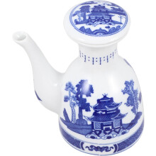 Distributeur d'huile et de vinaigre en céramique avec couvercle, facile à nettoyer, élégant et créatif.