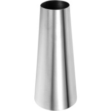 Metall-Tischvase, Edelstahl-Pflanzgefäß, zylindrische Form, silberfarben, schlichtes Design, vielseitig und elegant