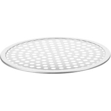Plaque à pizza de 30 cm (12 pouces) en acier inoxydable antirouille avec revêtement antiadhésif lisse