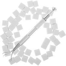Kit éponge et stylo préhenseur pour manucure, avec pince en acier inoxydable.