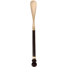 Schuhanzieher mit langem Griff für Senioren und Reisen, aus Ebenholz mit Kupferspitze, 35 cm, robustes Schuhhebewerkzeug