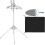 Adjustable Height Garment Hanger Includes Handheld Ironing Board for Steaming Clothes 1