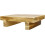 Taburete de madera con patas antideslizantes, taburete compacto de madera maciza. 1