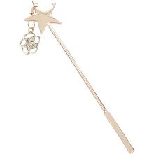 Bâtonnet mélangeur multifonction pour colle à ongles avec pendentif en alliage rose, tige de mélange sûre pour manucure