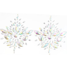 Elegantes pegatinas de diamantes de imitación para joyería corporal, gemas faciales, adhesivo acrílico para eventos.