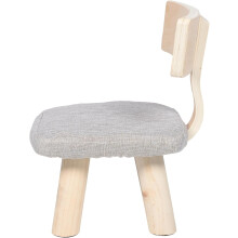 Taburete con respaldo estable y resistente a los impactos, silla con respaldo de material sintético.