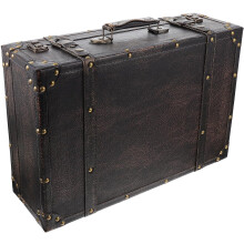 Tragbare Aufbewahrungsbox aus Holz – Schicker und eleganter Aufbewahrungsbehälter aus Holz, leicht zu transportieren, großes Fassungsvermögen