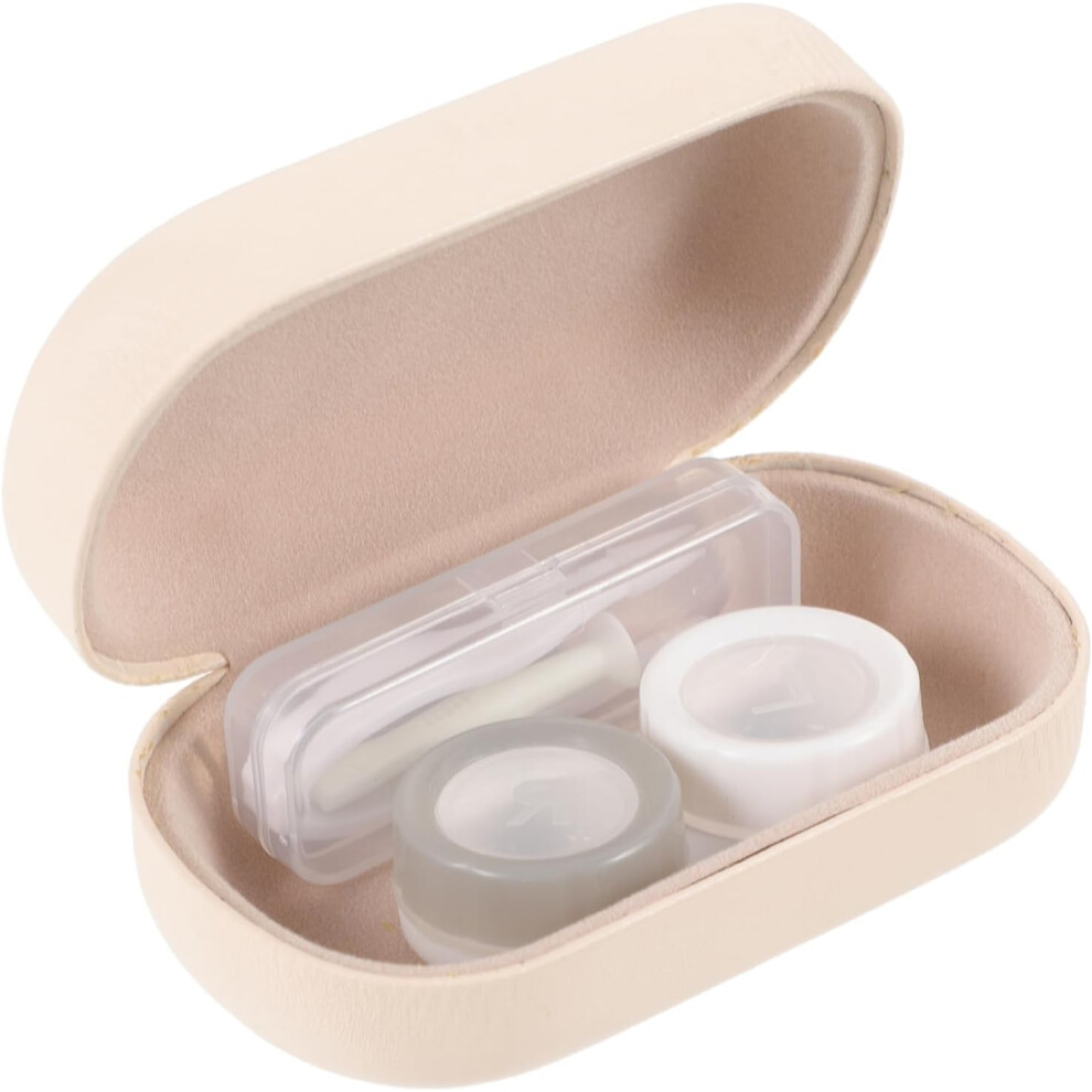 Hkhbjs Portable Cute Contact Lens Case For Contacts Small Lens Holder Glitter Design For Daily And Organization