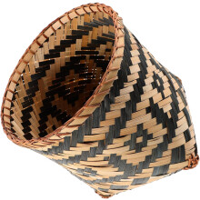 Papelera tejida de estilo vintage, ecológica y de gran practicidad.