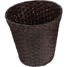 Cubo de almacenamiento tejido para oficina y hogar, ideal para organizar el café, la despensa y como cubo de basura.