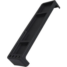 Organizador multifuncional de escritorio para ordenador, color negro, para artículos diversos del hogar.