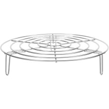 Panier vapeur en acier inoxydable argenté pour autocuiseur, accessoire de cuisine stable et robuste
