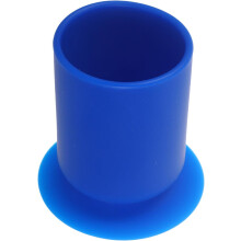 Runder Stiftehalter mit Silikon-Saugnapf, blau