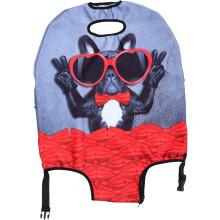 Funda protectora para maleta con ruedas, funda elástica de poliéster para maleta.