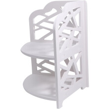 Eck-Hohlregal, Waschbeckenablage, 2-lagig, PVC-Badezimmerregal