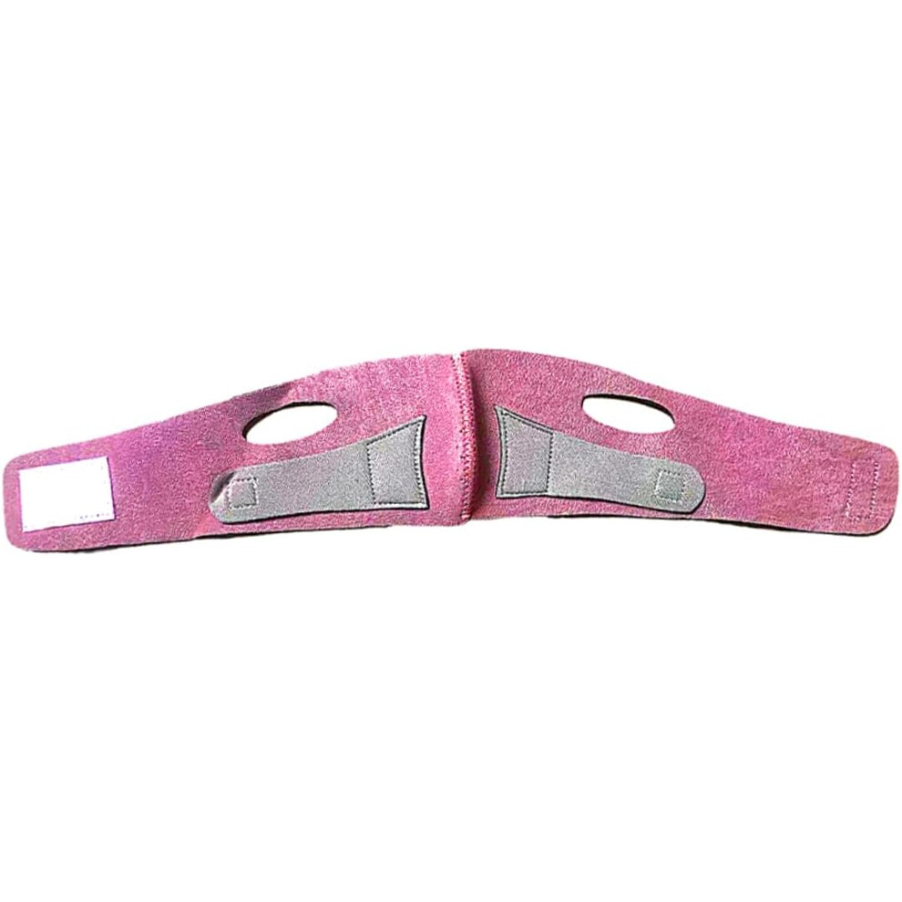 Hkhbjs Pink Contoured Strap Facial Beauty Band For Chin Shape And Double Chin Reduction