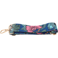 Bandoulière réglable et large brodée avec boucle dorée, bandoulière de rechange pour sac à main