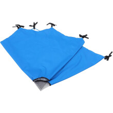 Toile de protection solaire pour trampoline 2,4 m (8 pi), 6 poteaux, résistante aux UV et au soleil, pour usage extérieur.