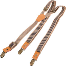 Elastische Hosenträger für Herren mit Lederclips, multifunktionale, verstellbare Hosenträger