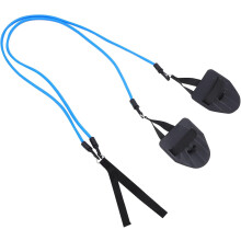 Schwimm-Widerstandsband, Schwimm-Bungee-Gürtel, 40 lb, blau, mit Handpaddeln, elastisches Schwimmtrainingsseil-Set