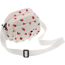 Leichte, weiße Stoff-Umhängetasche für Damen und Teenager, kleine, modische Schultertasche