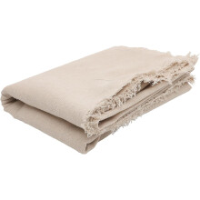 Beige Leinentischdecke für den Esstisch, tragbare und multifunktionale einfarbige Tischmatte, geeignet