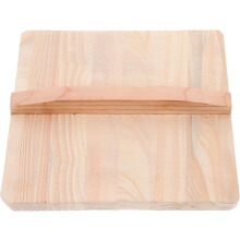 Tapa de madera para sartén de huevos japonesa, tapa de madera para sartén de tamagoyaki con altura aumentada, estilo retro japonés.