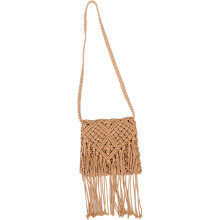 Boho-Umhängetasche mit Quasten, handgeflochtene Seiltasche, vielseitige Schultertasche für Strandurlaub und Reisen für Damen