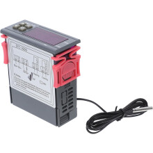 Controlador de temperatura digital 12V com sensor para geladeira e máquina de frutos do mar