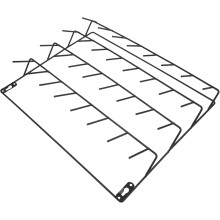 Wandmontierter Garnhalter mit Haken, Metallorganizer für 32 Spulen zum Flechten und Sticken