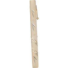 Pince à cravate en métal doré pour homme, accessoire de mode polyvalent avec fixation facile, compacte et sécurisée.