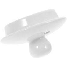 Tetera de cerámica con tapa y piezas de cerámica. Aspecto delicado y blanco. Fácil de usar para fiestas y acampadas.