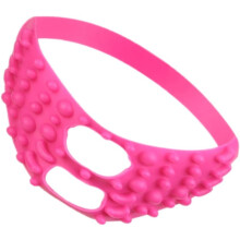 V-vormig gezichtsmasker voor gezichtsmassage, dunne gezichtsspier- en kinmassager, klein formaat, spanningsband.