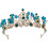 Μπαρόκ στυλ Rhinestone Crystal Wedding Tiara Headpiece για νύφη κομψό αξεσουάρ μαλλιών 1