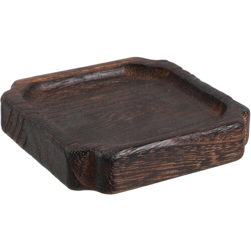Rustikk serveringsfat i tre med vintagedesign, dekorativt trebrett
