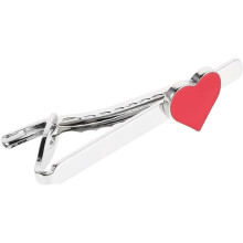 Pince à cravate en forme de cœur pour homme, idéale pour la Saint-Valentin, un mariage ou le bureau. Bijou pour lui.