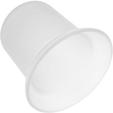 WC-Bürstenhalterung mit Glasfuß, 6,5 x 6,5 x 15 Zoll, robust, sauber und übersichtlich