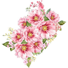Autocollant décoratif rose à motif floral pour couvercle de toilette en PVC, autocollant pour porte de salle de bain